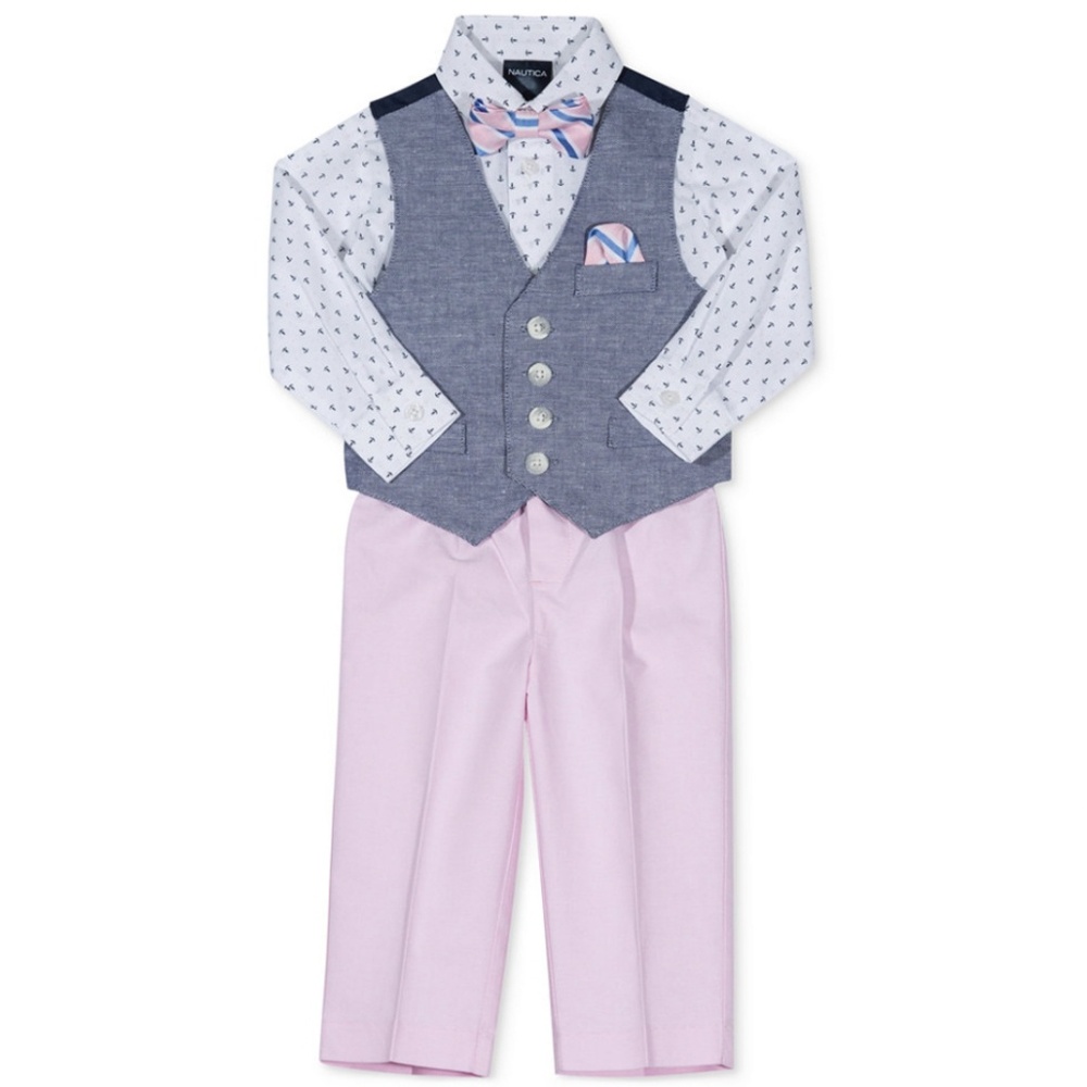 Nautica 4-Piece Formal Wedding Toddler Outfit 18M